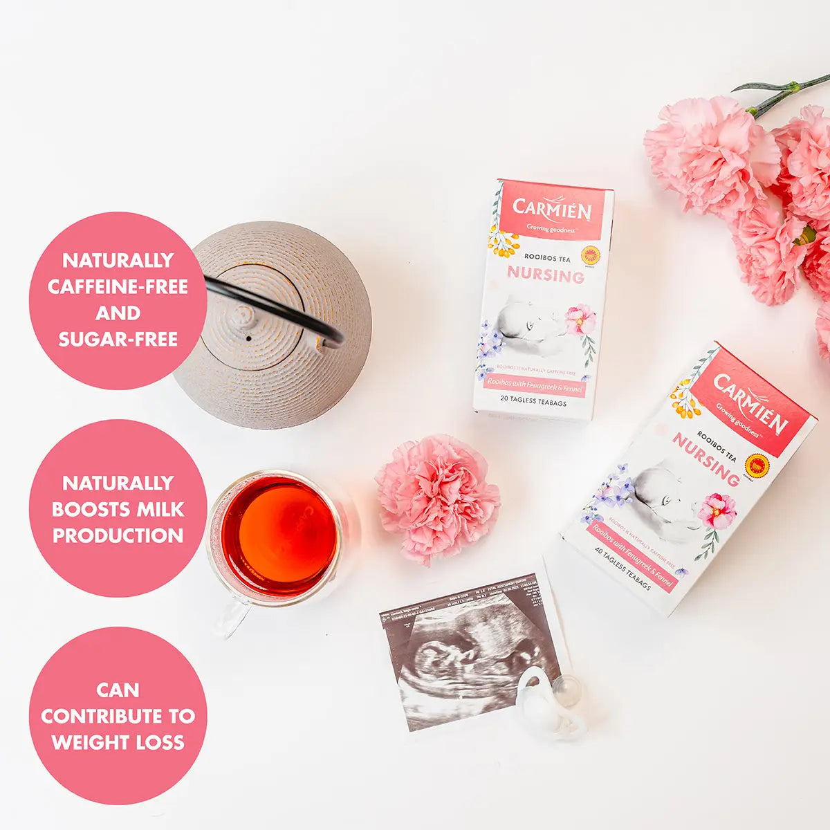 Carmién Nursing with Fenugreek & Fennel Teabags
