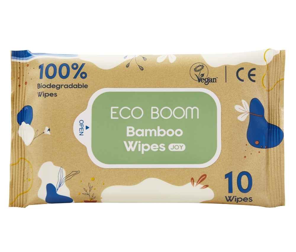 Eco Boom Bamboo Baby Wipes Joy Pack 10's