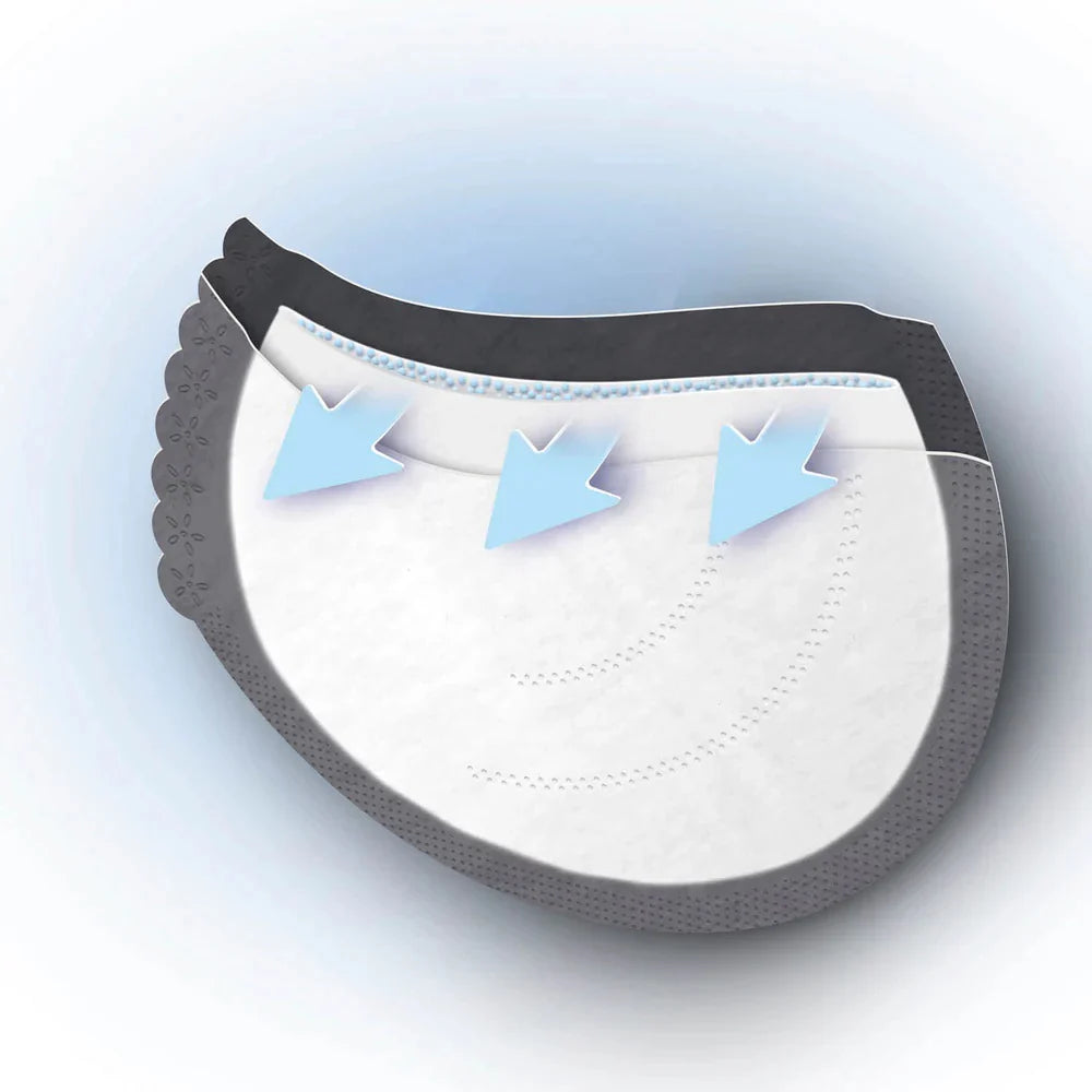 Difrax Nursing Breast Pads - 40 items white/black