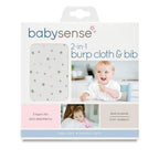 baby sense burp & bib
