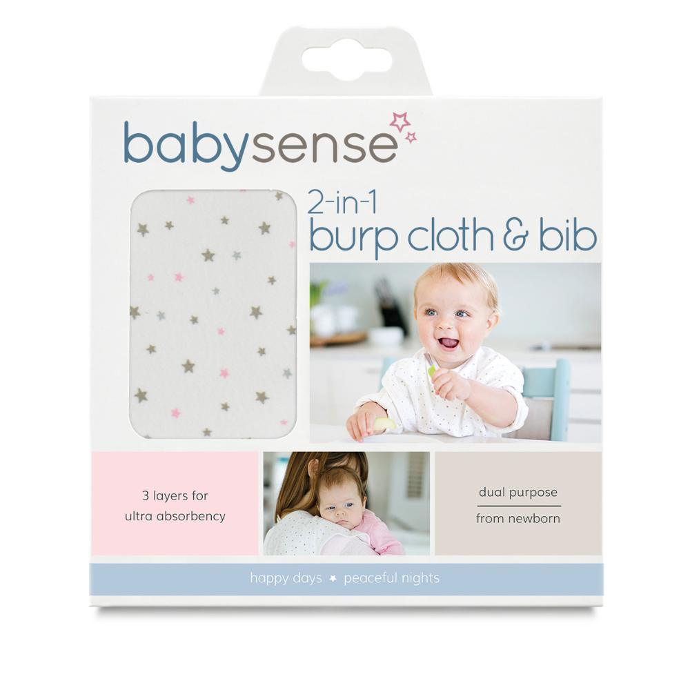 baby sense burp & bib