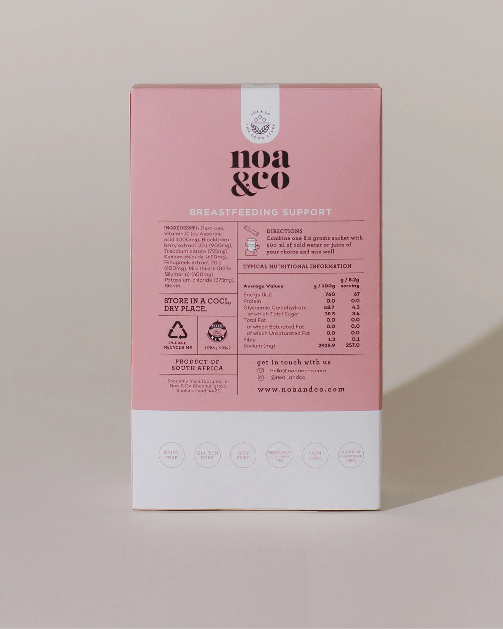 Noa & Co Breast Feeding Support (10 Sachets)