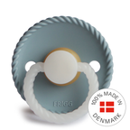 FRIGG Rope Night - Round Latex Pacifier - Stone Blue