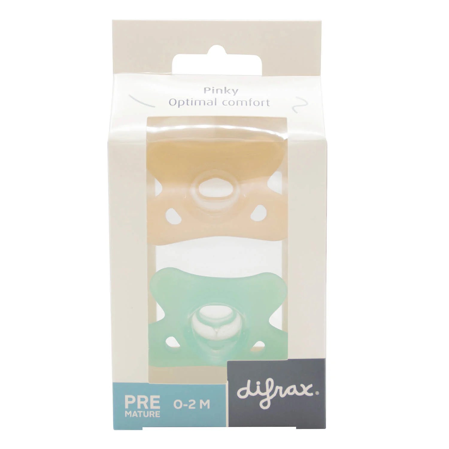 Difrax Silicone Pinky Pacifier - Duo Pack